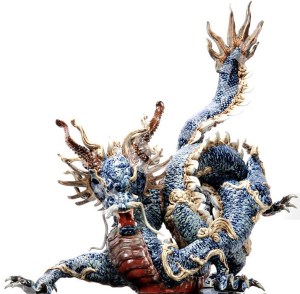 Lladro_Porcelain-Great_Blue_Dragon-Sculpture-3